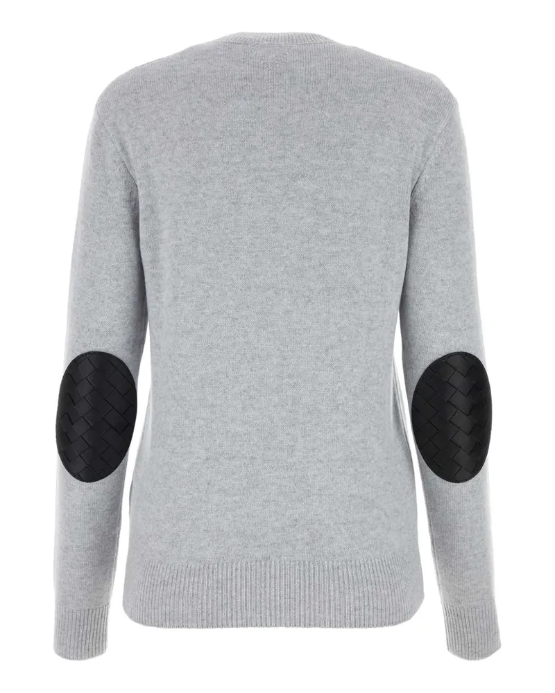 Bottega Veneta Women Grey Stretch Cashmere Blend Sweater Grigio Maglieria Gray