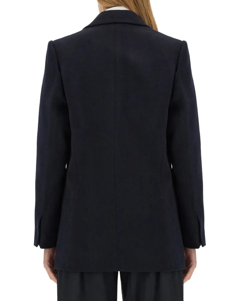 Victoria Beckham Peak Label Jacket — Blue Blue