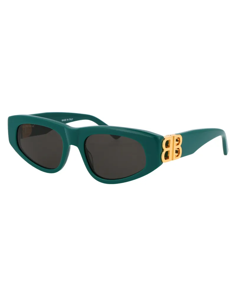 Balenciaga Women's Sunglasses Bb0095s Green-Gold-Grey Acetate Green/gold/grey Green