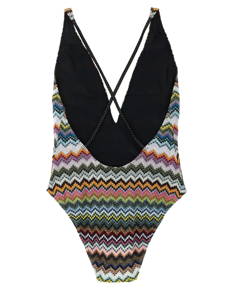 Missoni Women's Multicolor Viscose One-Piece Swimsuit Clothing Multicolor