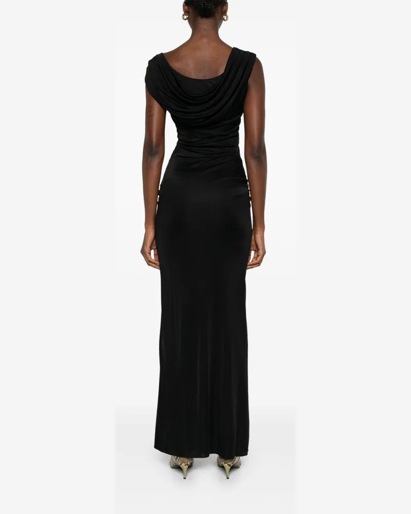 Versace Women's Dress Black Viscose Black