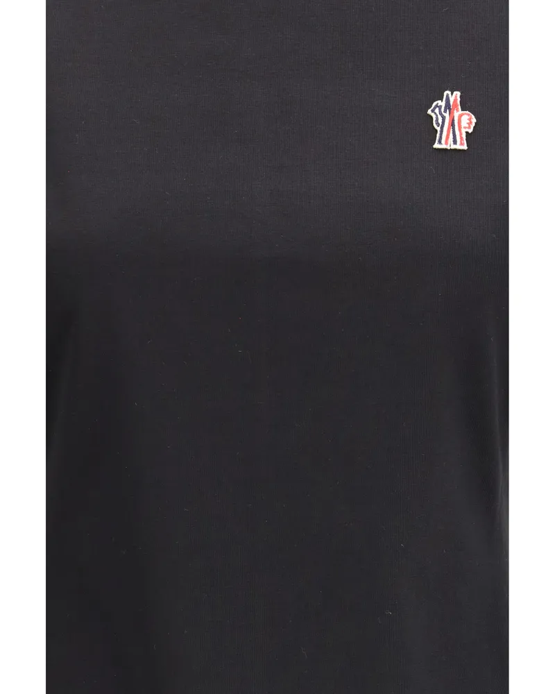 Moncler Cotton T-Shirt — Black Black