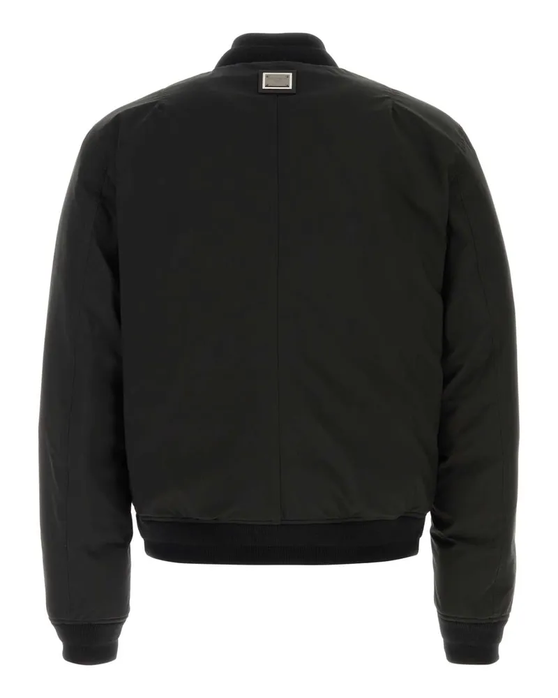 Dolce & Gabbana Men's Black Polyester Down Jacket Nero Piumini Black