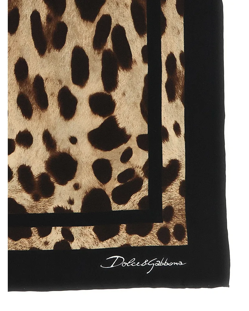 Dolce & Gabbana Women's Brown Silk Scarf Brown