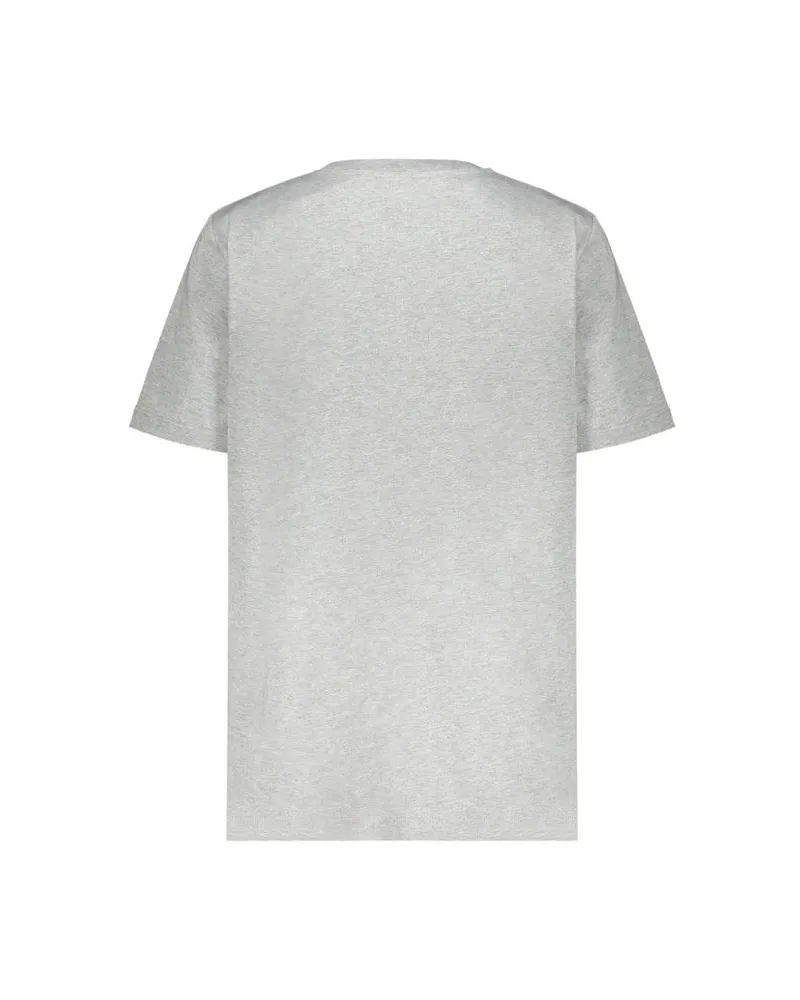 Balmain Women's Gray Cotton T-Shirt Gray