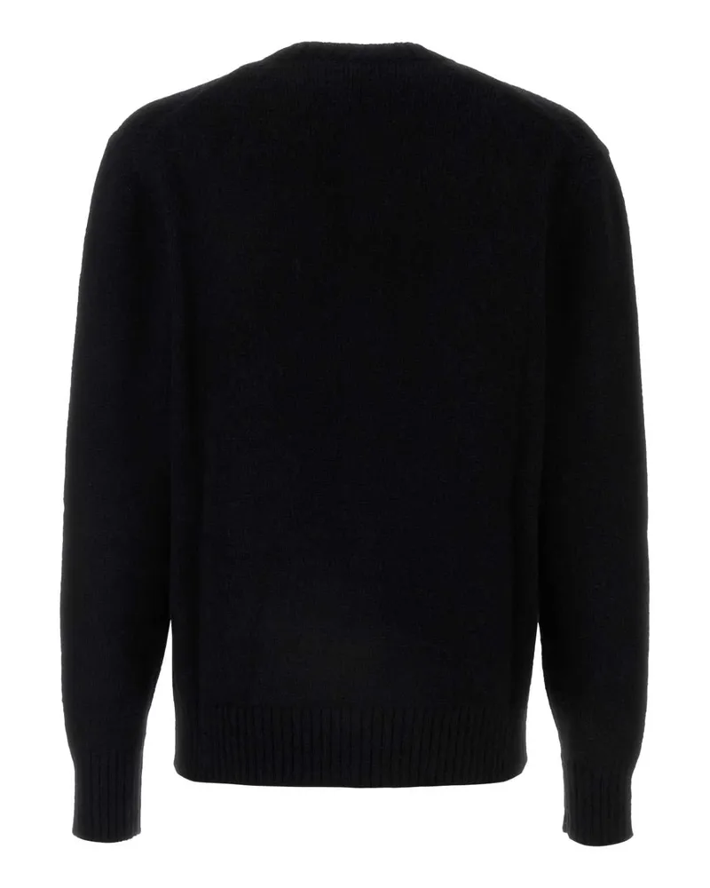 Dolce & Gabbana Men's Black Nylon Blend Cardigan Nero Exterior: Alpaca Wool Maglieria Black