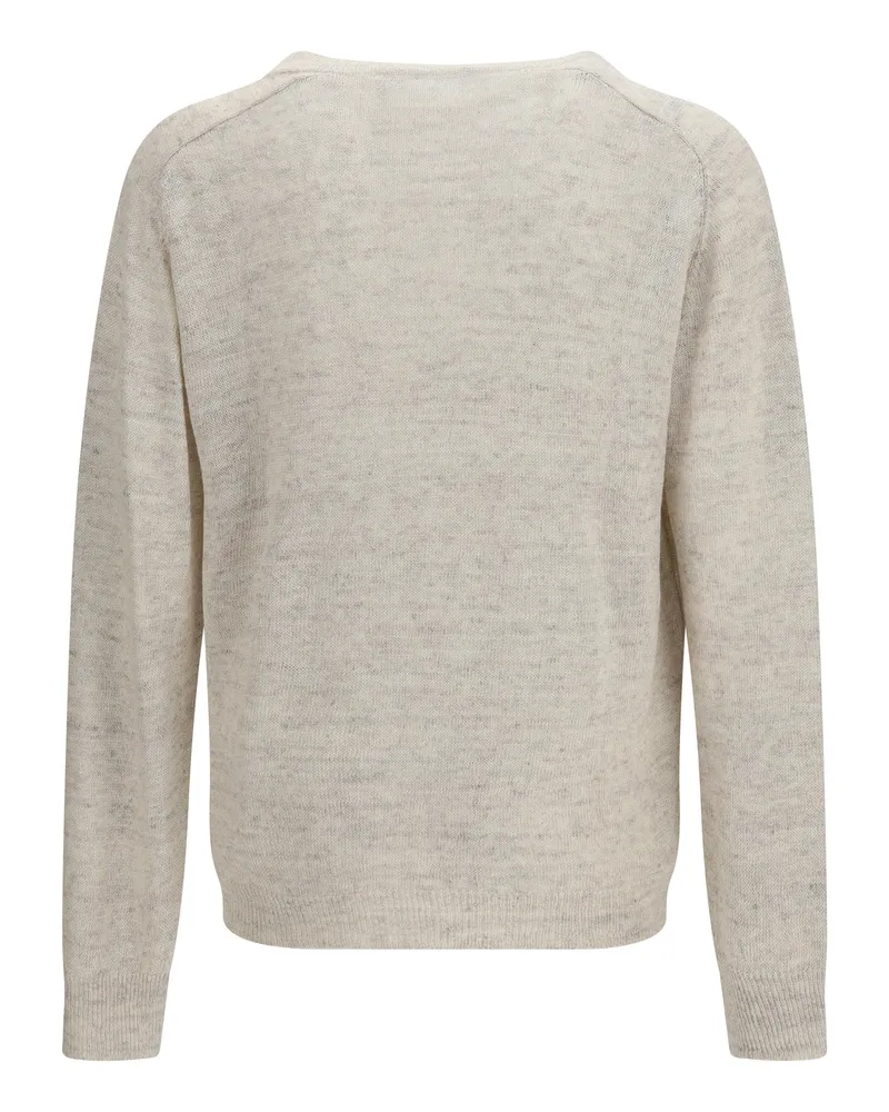 Our Legacy Men's Sweater Rue V-Neck Ecru Linen Cyclone Beige