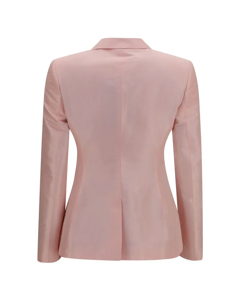 Gucci Women's Multicolor Silk Full-Length Jacket Clothing Pink