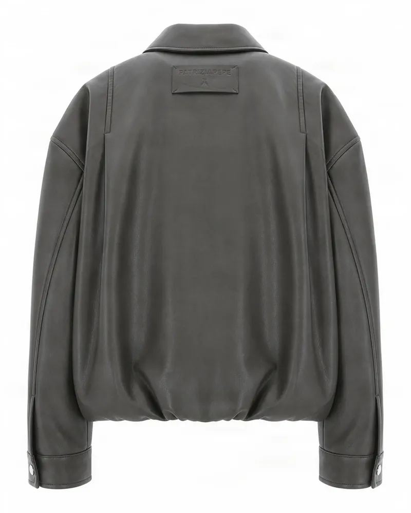 Patrizia Pepe Faux Leather Jacket — Green Green
