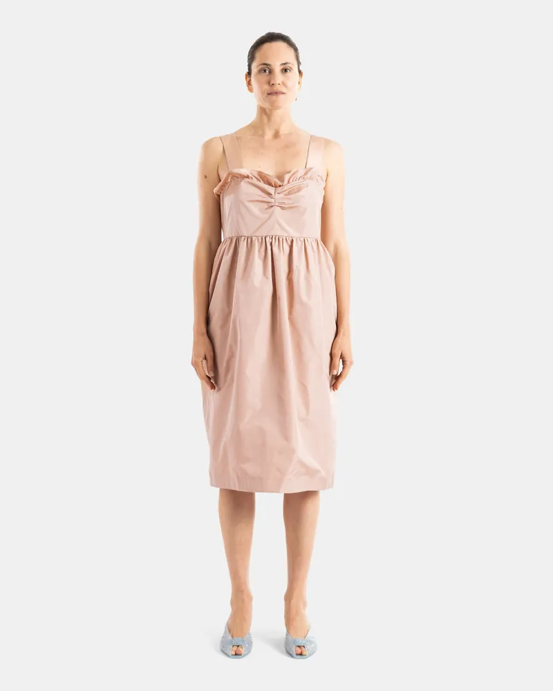 Chloé Women's Powder Pink Silk Blend Balloon Dress Pink