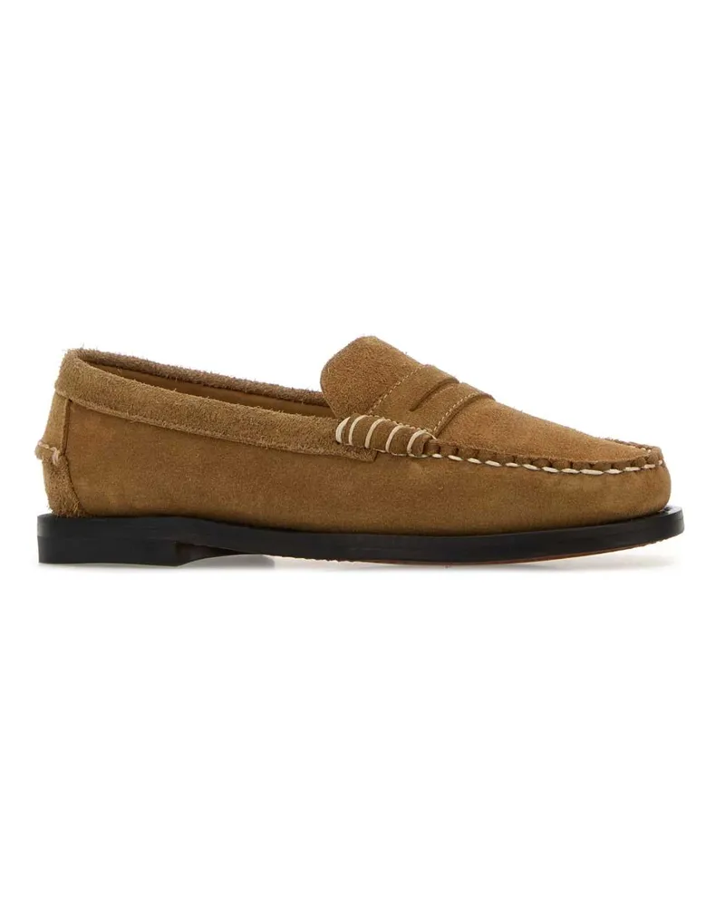 Sebago Women's Camel Suede Dan Loafers Beigecamel Mocassini Beige
