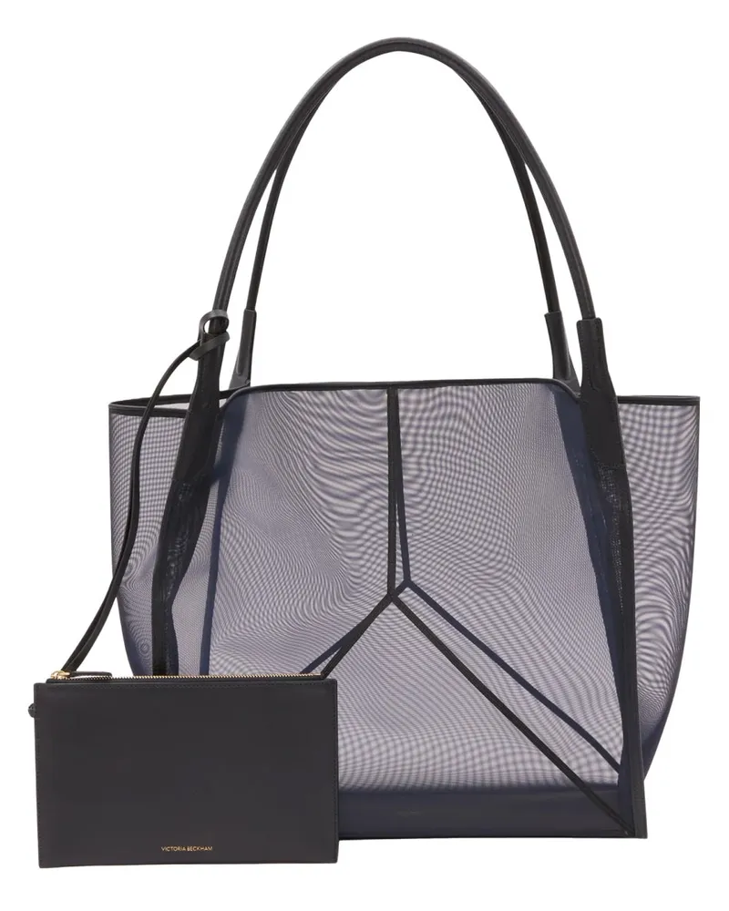 Victoria Beckham Women's Victoria Tote Bag Blue Polyamide Handbags Hand Navy