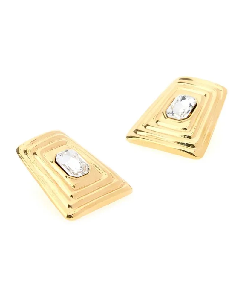 Alessandra Rich Women's Gold Metal Earrings Crygold Orecchini Gold