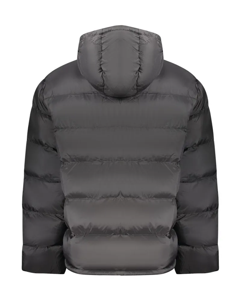 Calvin Klein Logo-Embroidered Water-Resistant Down Jacket — Black Black
