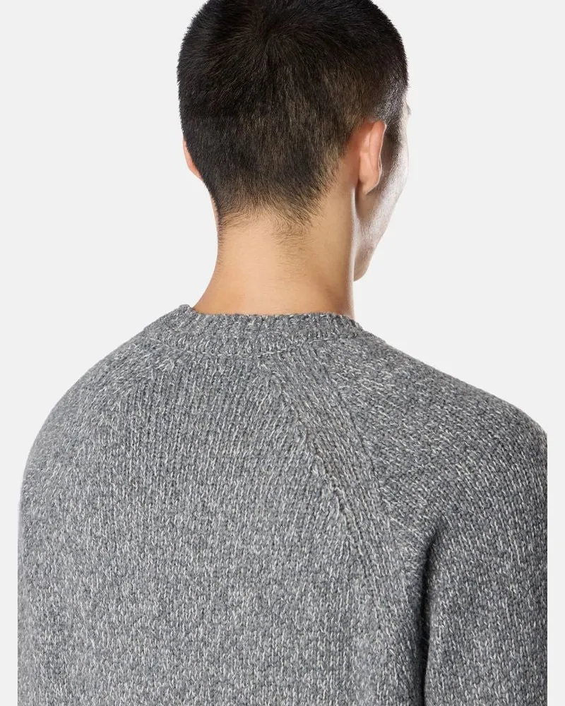 Stone Island Wool-Blend Crew-Neck Sweater — Grey Grey