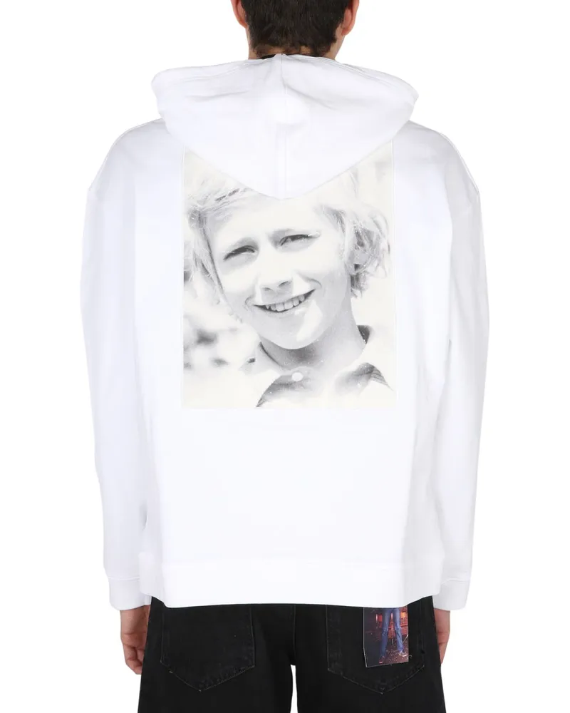 Raf Simons Cotton Hoodie — White White