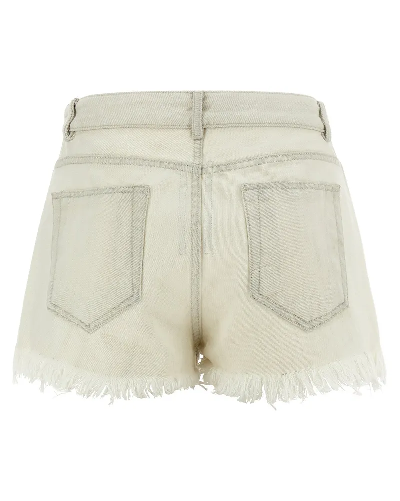 Rick Owens Denim Shorts — Beige Beige