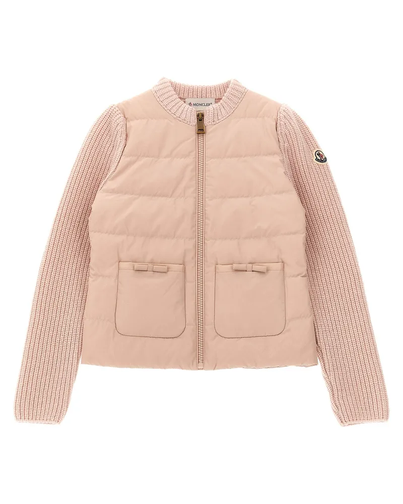 Moncler Quilted Wool and Cashmere Vest — pale pink Pale