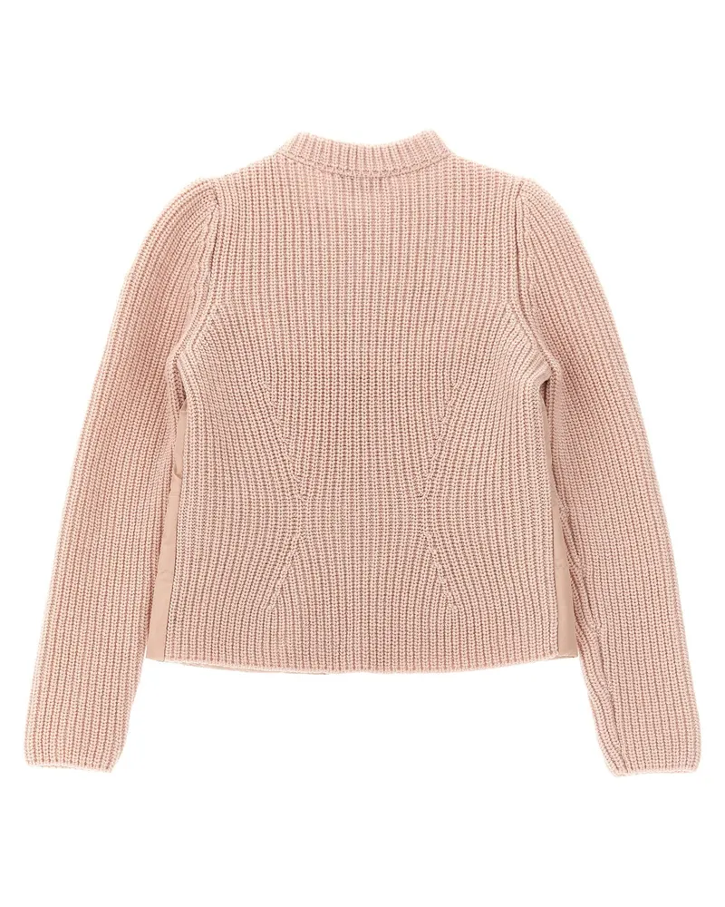 Moncler Quilted Wool and Cashmere Vest — pale pink Pale