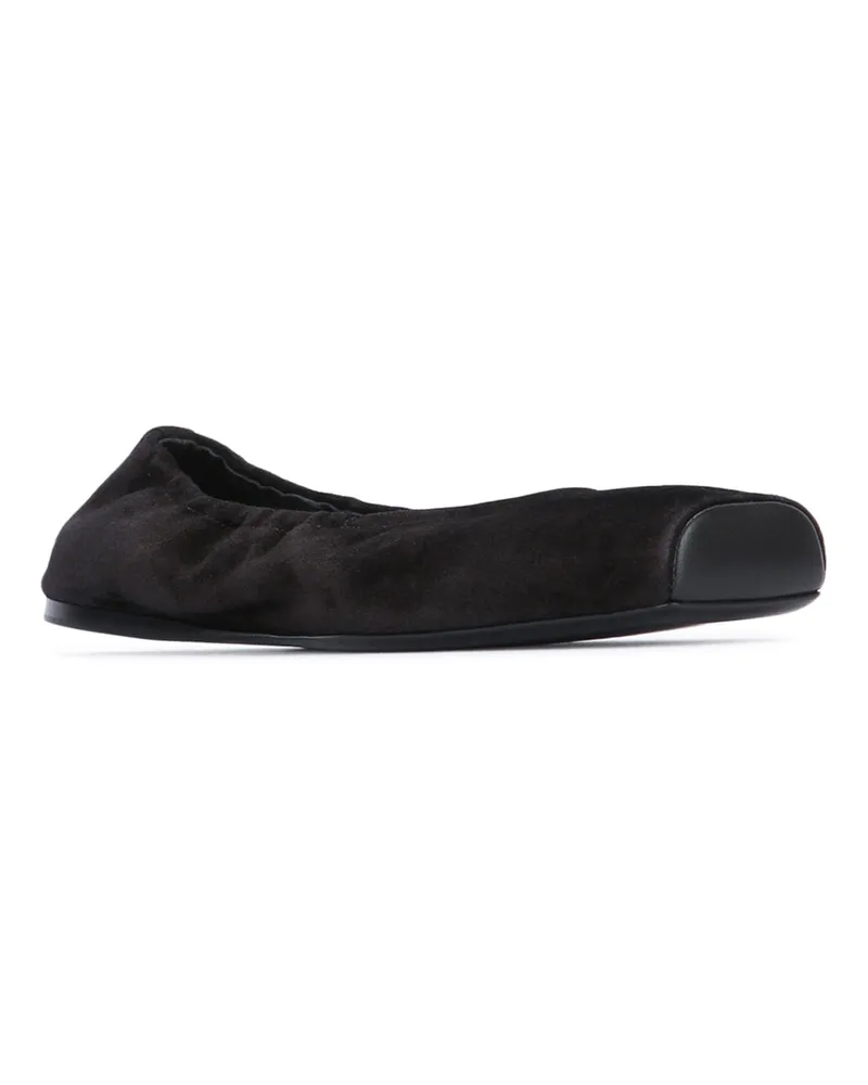 Alaïa Women's Ballet Flats Noir Leather - Sole: Calf Ballerine / Flat Shoes Black