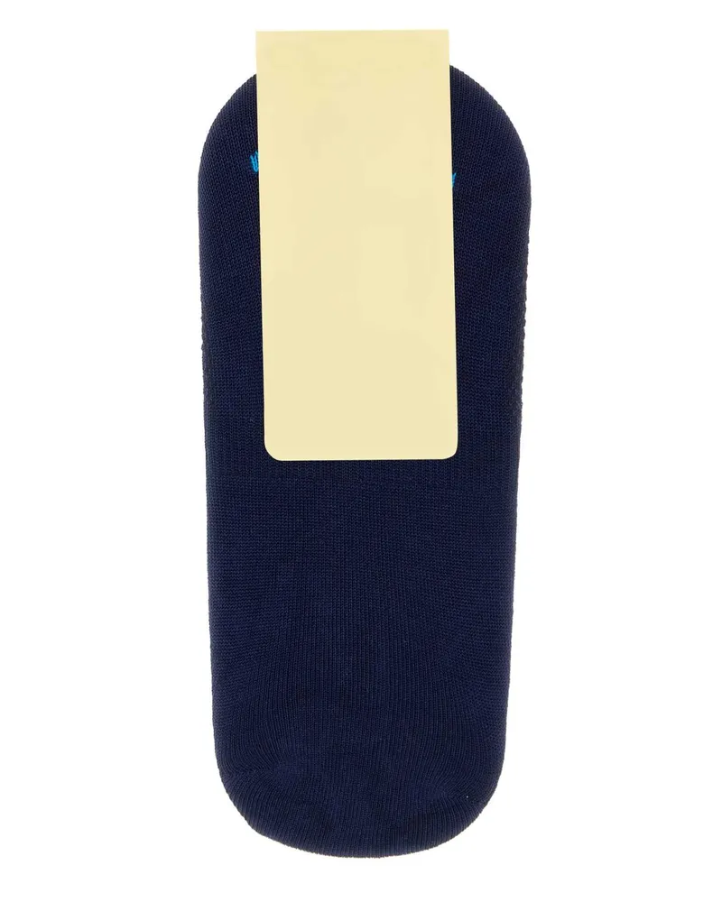 Gallo Men's Midnight Blue Stretch Cotton Blend Invisible Socks Calze Navy