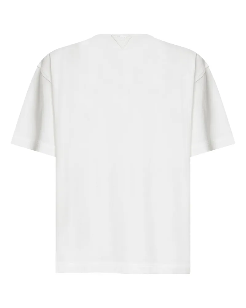Bottega Veneta Men's Cotton T-Shirt Chalk White T-Shirts And Polos White