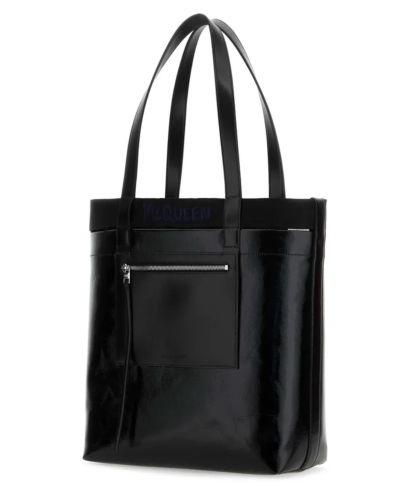 Alexander McQueen 7917691aas0 1093 Blackblue Borse A Mano Bag Black