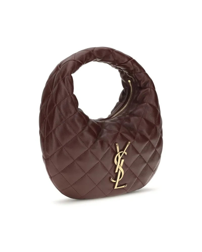 Saint Laurent Women's Brown Lamb Ovis Aries Shoulder Bag Brown