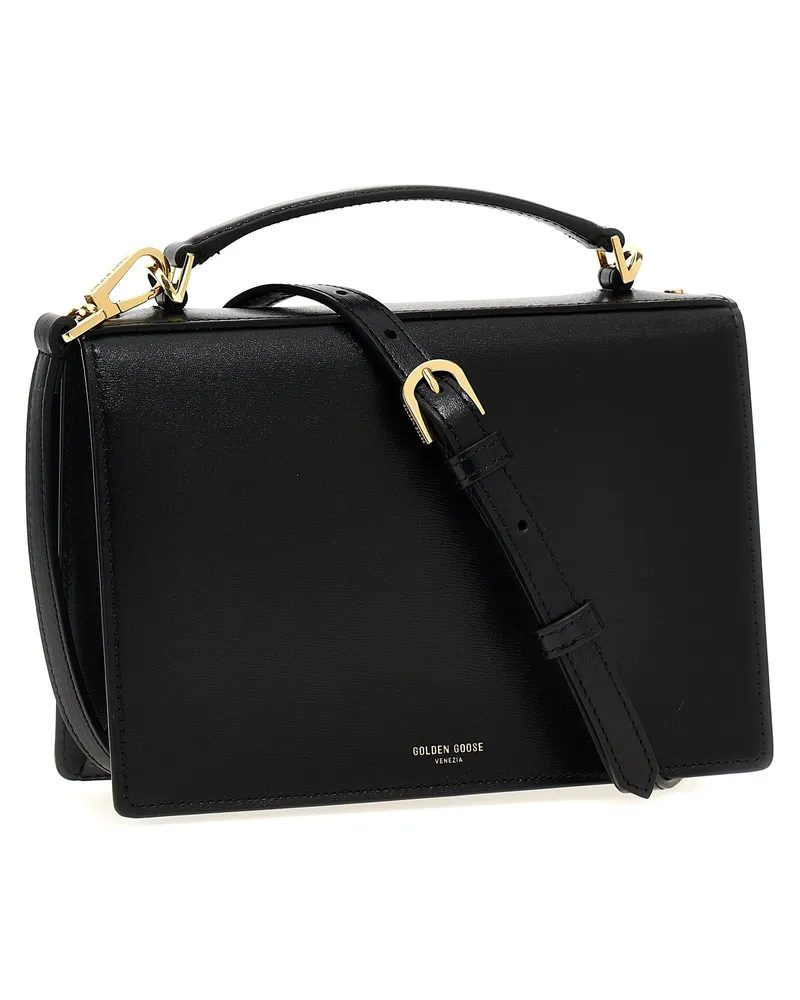 Golden Goose Women's Top Handle Bag Black Cow Leather Black
