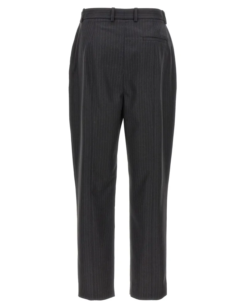 Alexander McQueen Women's Gray Wool Dress Pants Gray