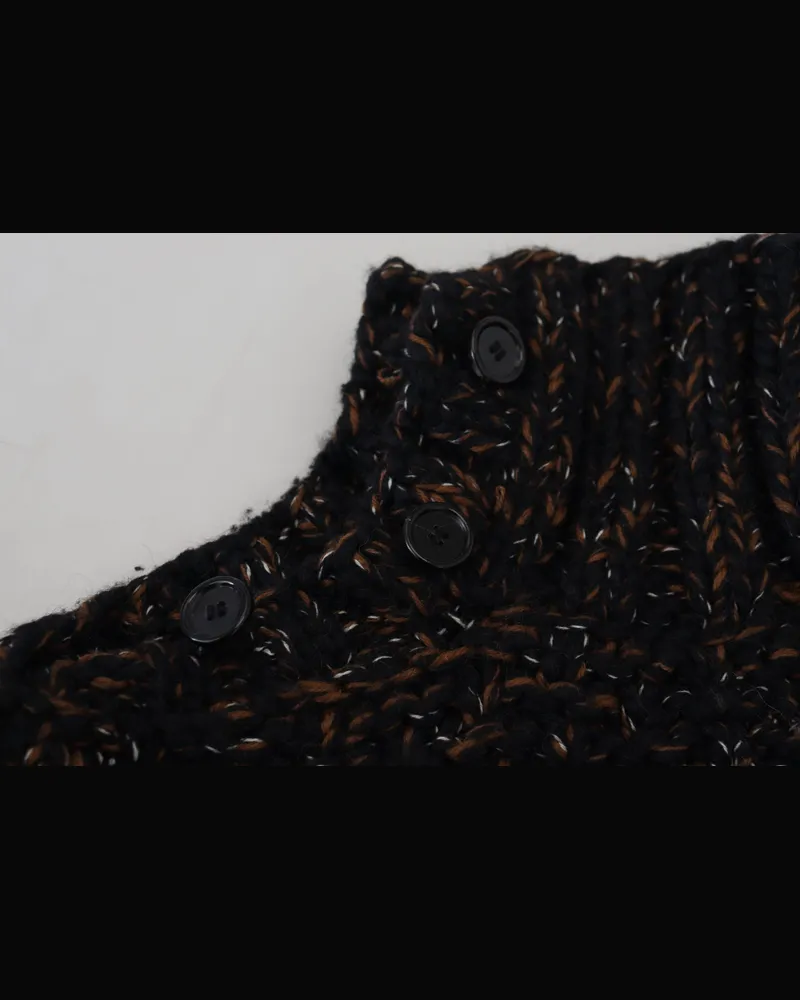 Dolce & Gabbana Men's Fatto A Sweater Brown Virgin Wool Brown
