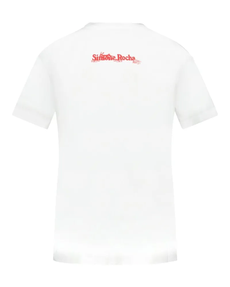 Simone Rocha Hare Illustration T-Shirt — White White
