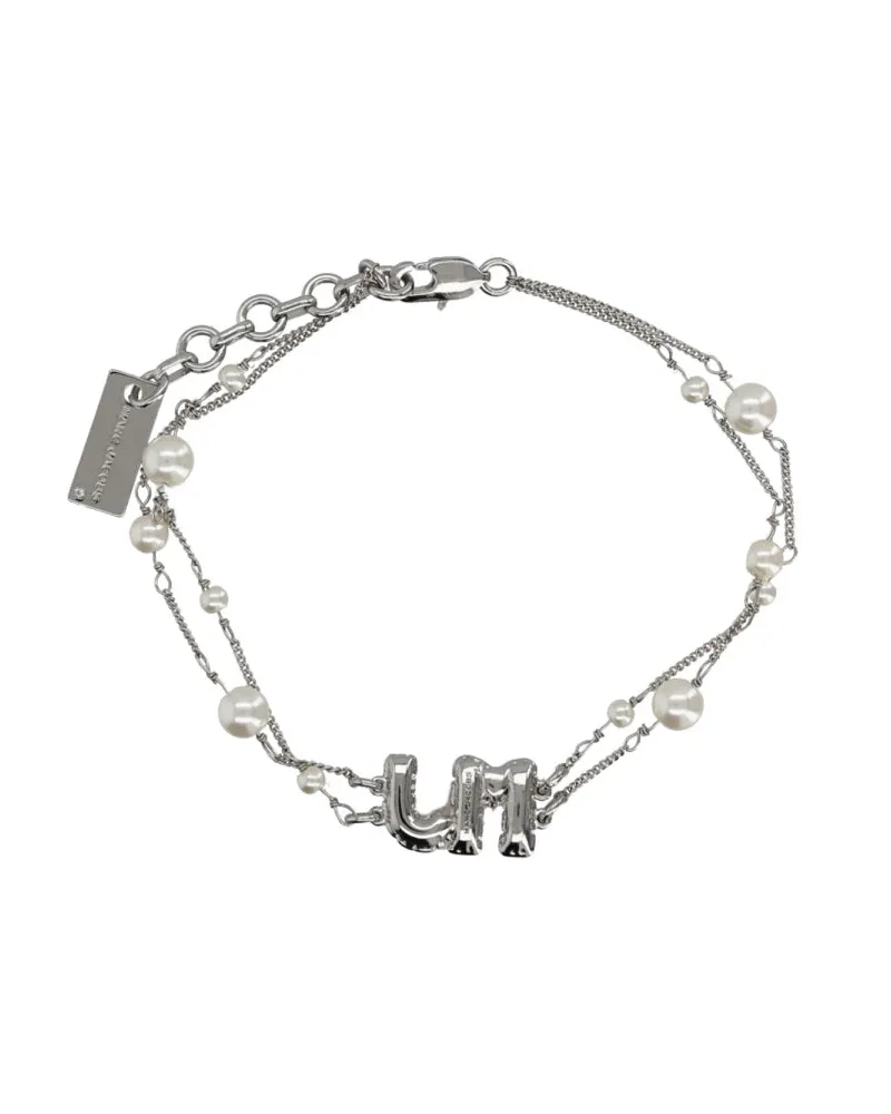 Marc Jacobs Pearl MJ Baloon Bracelet — Silver Silver