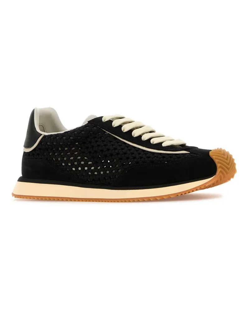 Dolce & Gabbana Men's Black Fabric Dg Cushion Sneakers Neronero Black