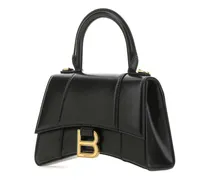 Hourglass Top Handle Bag — Black