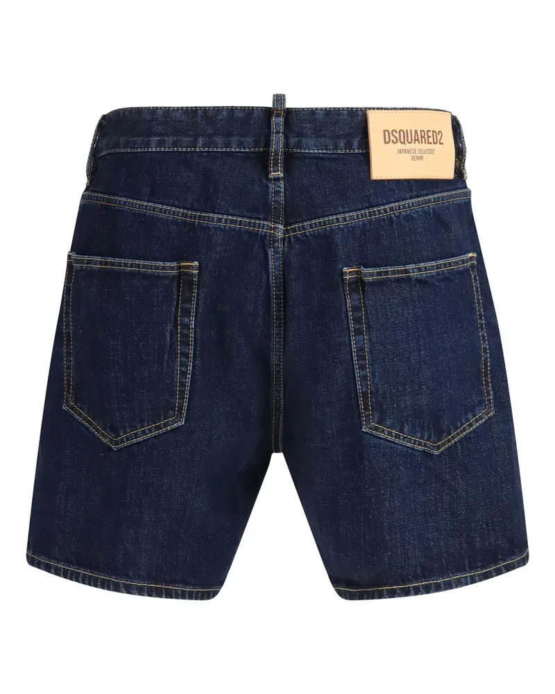 Dsquared2 Men's Bro Shorts Navy Blue Cotton Bermuda Navy
