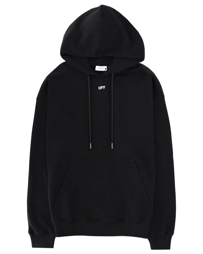 OFF-WHITE Logo-Print Cotton Sweatshirt — Black Black