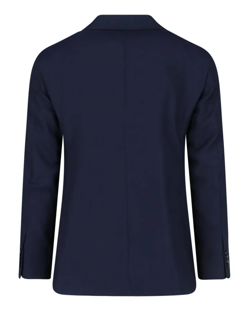 Caruso Men's Jackets Blue Wool Navy