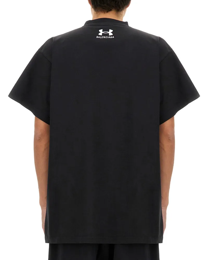 Balenciaga Oversized Cotton T-Shirt — Black Black