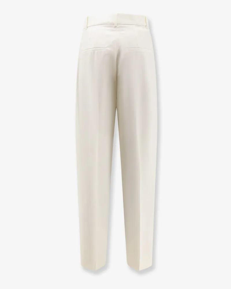 Róhe Women's Trousers Virgin Wool White White