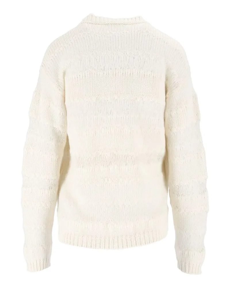 Fabiana Filippi Sequin-Embellished Wool Sweater — Cream Cream