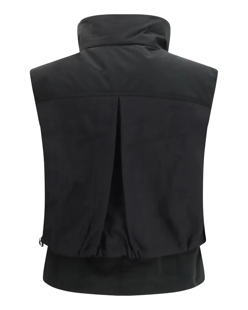 Pinko Women's Geraldine Vest Nero Limousine Nylon Jacket Black
