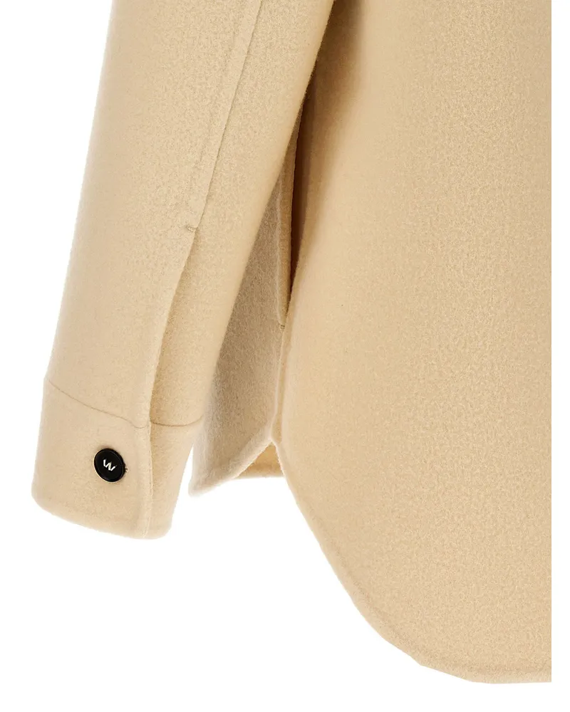 Jil Sander Wool Coat — Cream Cream