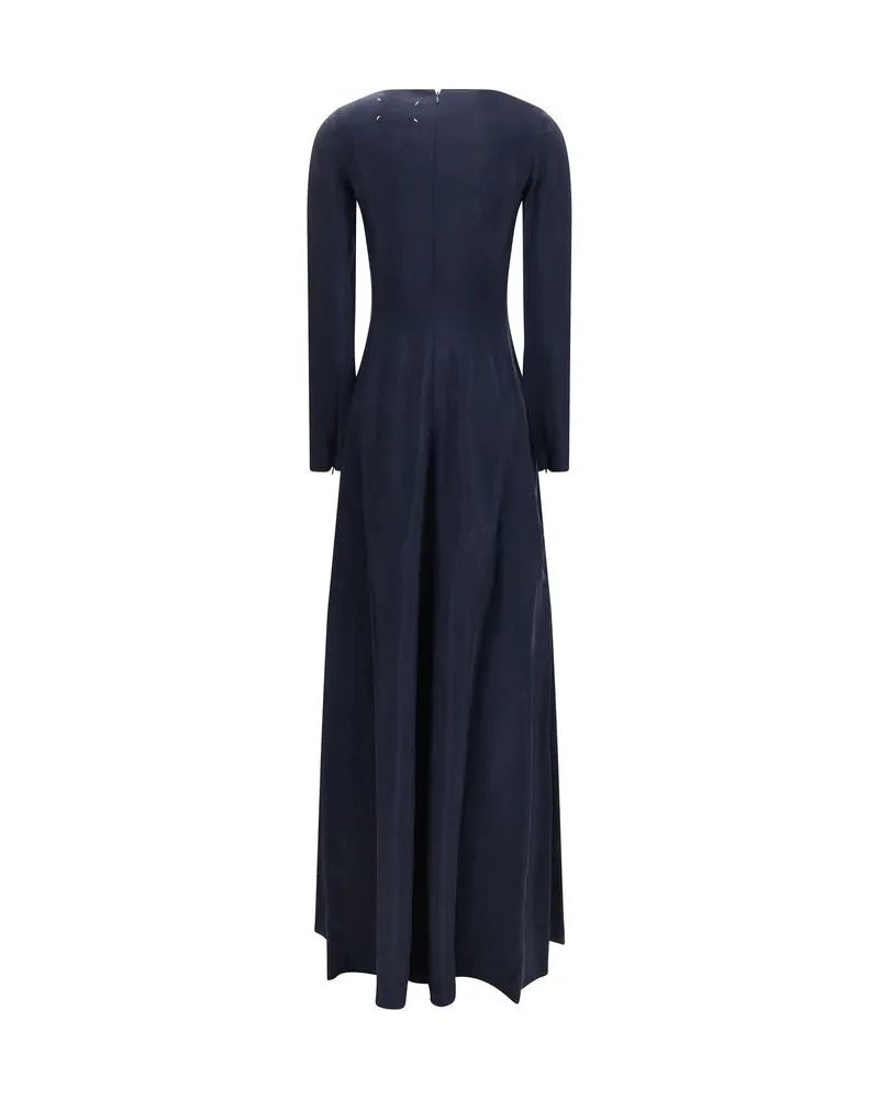 Maison Margiela Women's Blue Copper Casual Dress Navy