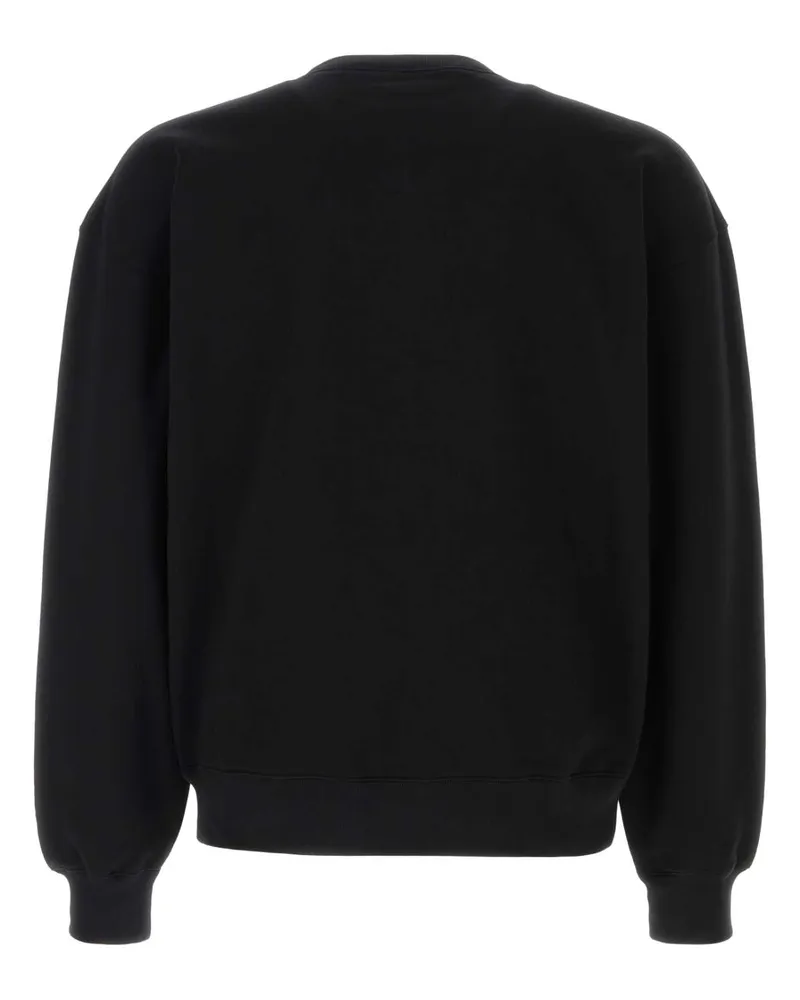Gucci Men Black Cotton Sweatshirt Blackmix Felpe Black