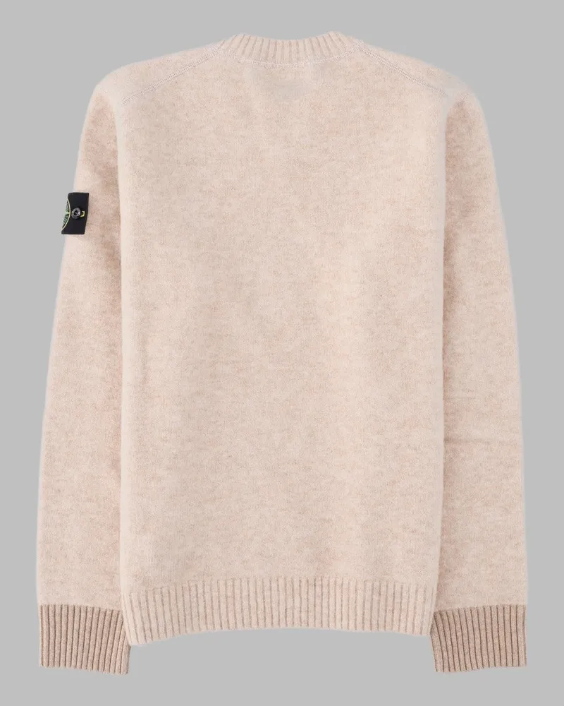 Stone Island Alpaca & Virgin Wool Blend Sweater — Beige Beige