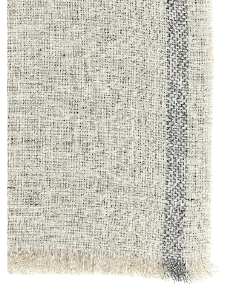 Brunello Cucinelli Bouclé Linen Scarf — Cream Cream