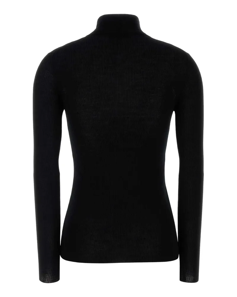 Prada Women's Black Wool Sweater Nero Exterior: Virgin Maglieria Black
