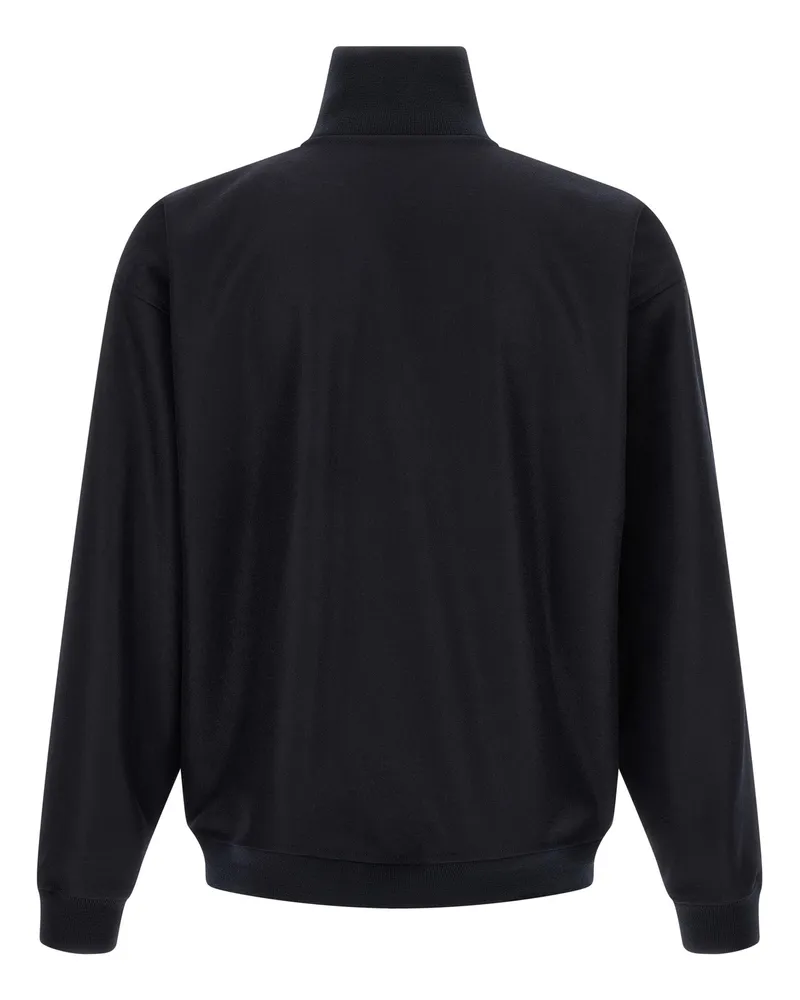 Jil Sander Men's Blue Wool Full-Length Jacket Clothing Blue