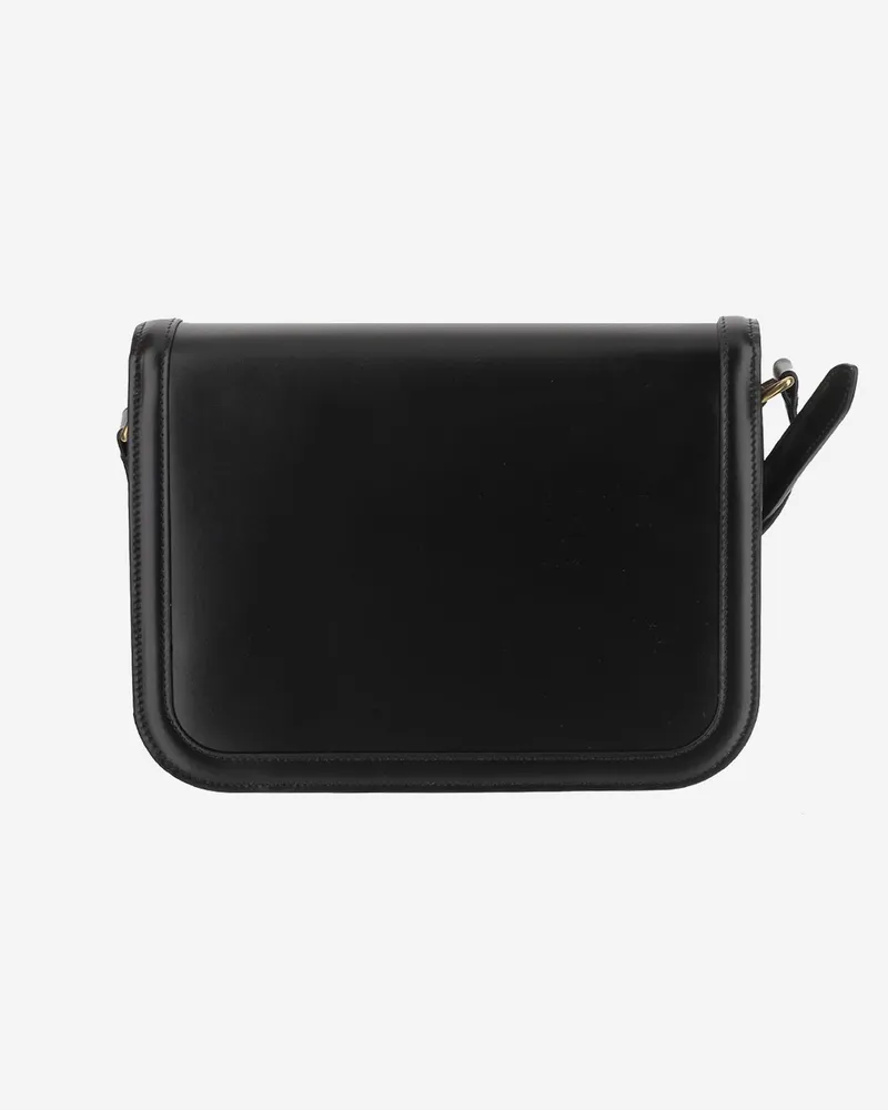 Valentino Garavani Women's Leather Shoulder Bag With Vlogo Detail Black Calfskin Black